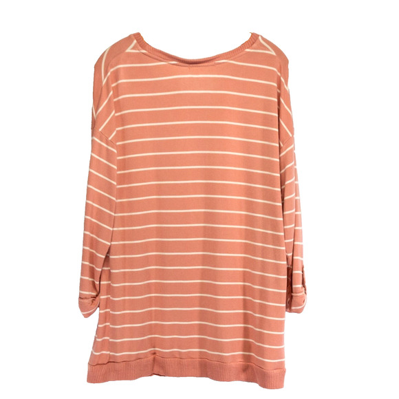 Women's XL Top PEYTON PRIMROSE Pink Oversized Long Sleeve Soft Rayon Sweater - Picture 2 of 4